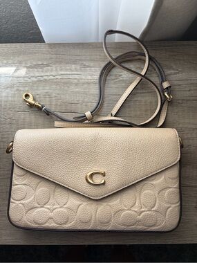 Coach Light Beige Crossbody Bag